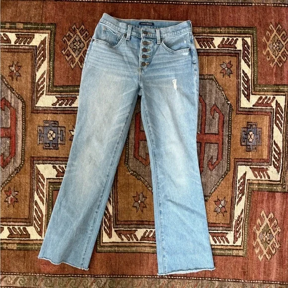 Lucky Brand Light Blue Flare Jeans - Picture 1 of 9
